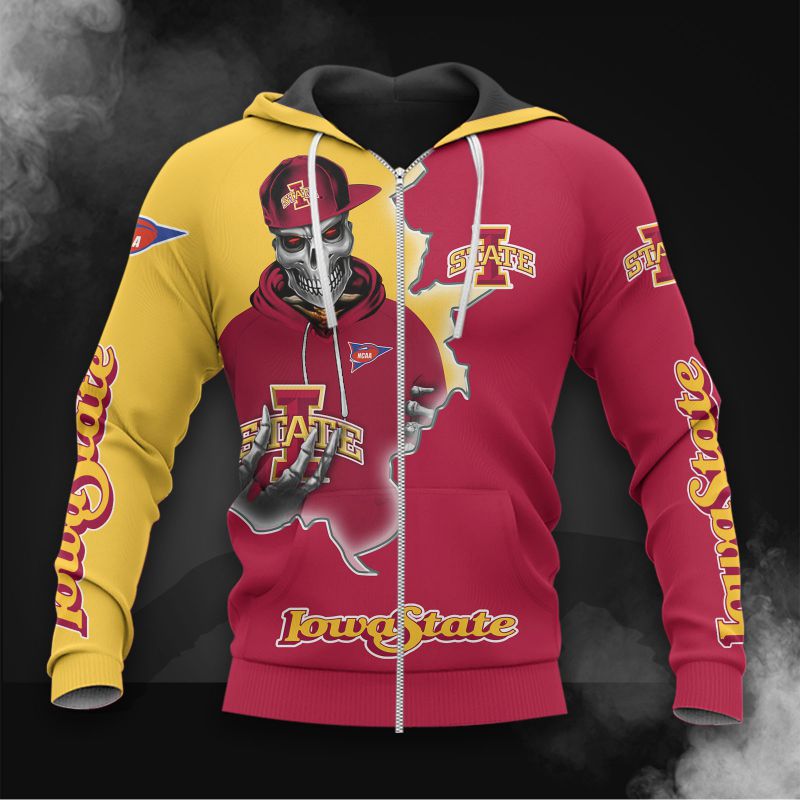 Iowa State Cyclones Skull Hoodie - Represent Your Team In Style